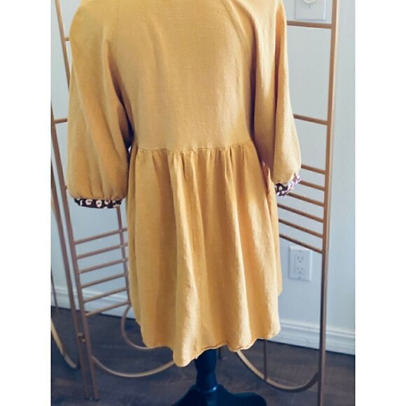 Umgee Women's Blouse Yellow Size Small - Picture 6 of 10
